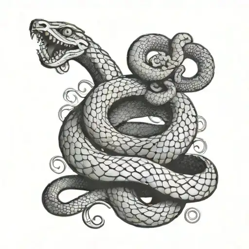 A Backstabbing Snake With Casino Chips For Scales