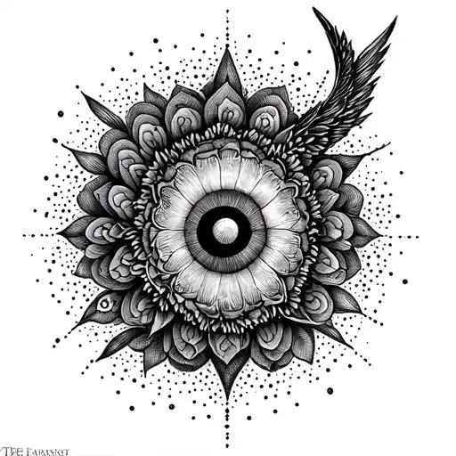 Creative Mythical Grey And Black