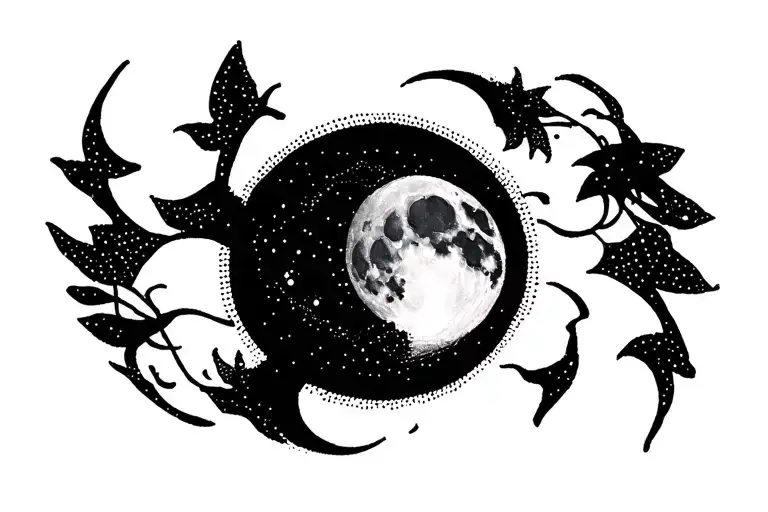 Patterns Lines Pattern Moon