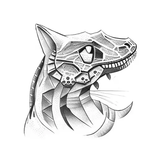 Cat Dressed As A Dinosaur