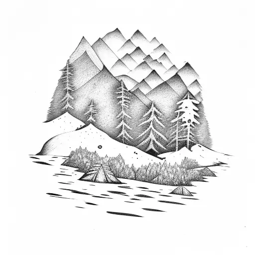 Landscape Mountains Beach Town Forest