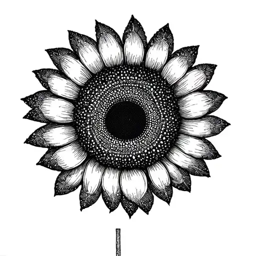 A Sunflower Mandala With Each Petal Representing A Grandchild's Name