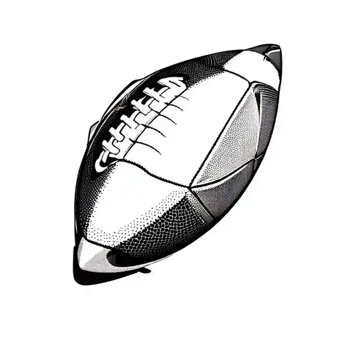 A Sleek Sports Car With A Football Pattern In The Design