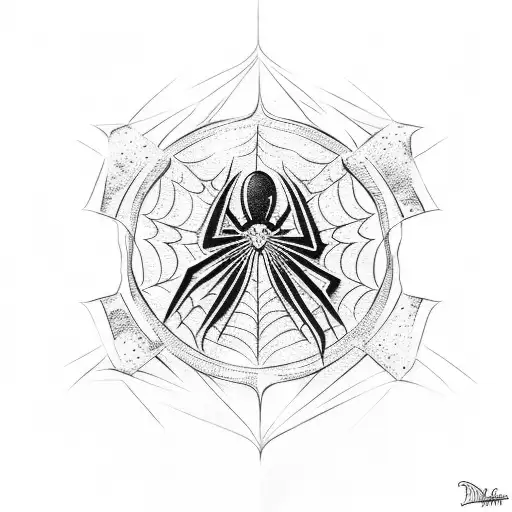 Spiderman In Space With Web