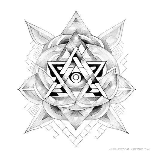 Valknut Lotus Flower