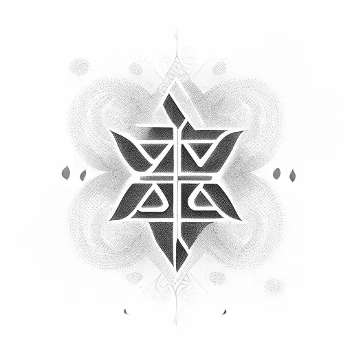 Apurva In Hindi Calligraphy Combined With Symbol Of Stability