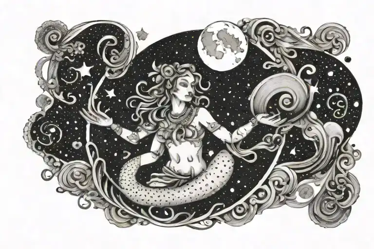 Aquarius With Moon