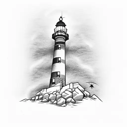 Lighthouse With For Rent Sign