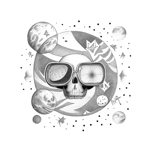 Word 'Familia' Rounded By Stars And Some Line