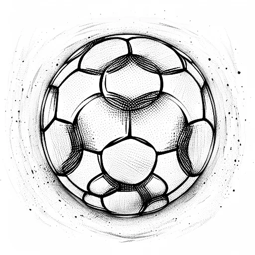 Soccer Ball With Names Of Messi And Maradona