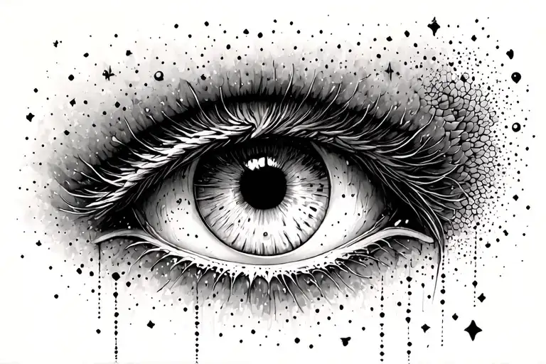 Fallen Angel Crying Eye
