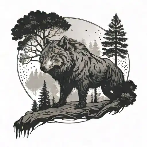 A Design Combining The Concept Of Inner Strength And The Power Of The Forest