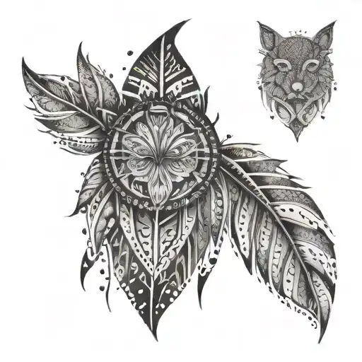 Create A Dotwork Design Of Indigenous Tribal Patterns Inspired By The Forest