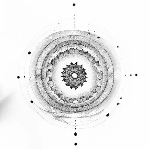 Phases Of The Moon In Spiral