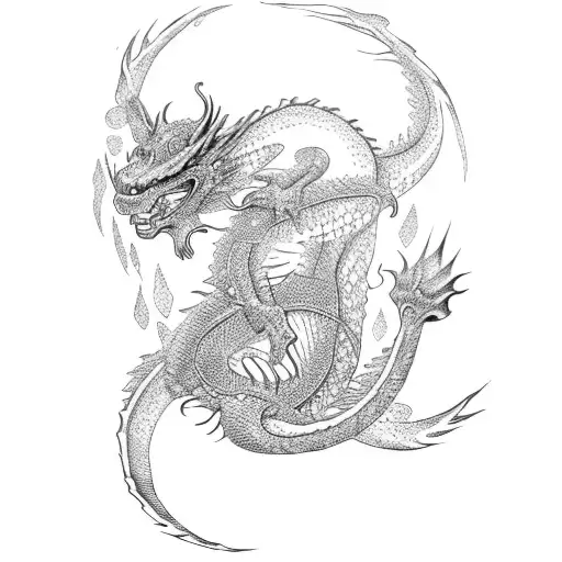 Dot Work Dragon