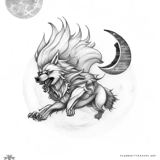 Fenrir Chasing Moon