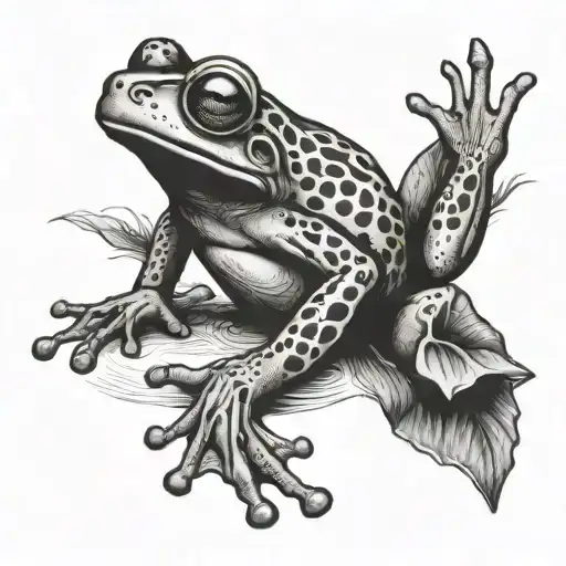 Poisonous Frog Tattoo Sketch Hd Quality 4K