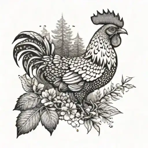 Chicken And Forest