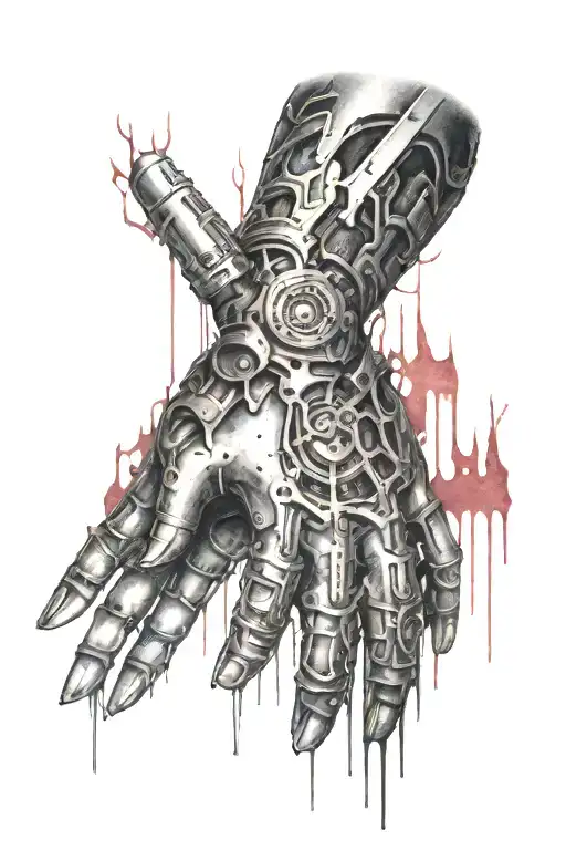 Bloody Cyborg Arm