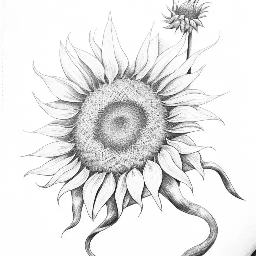 Sunflower With An R