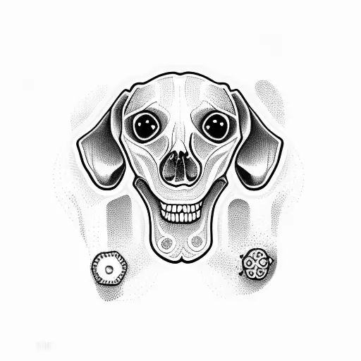 Wiener Dog Skull