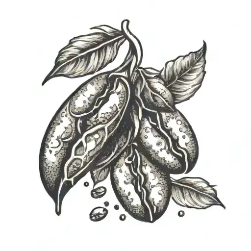 A Coffee Bean With Binary Code Wrapping Around It Like A Vine