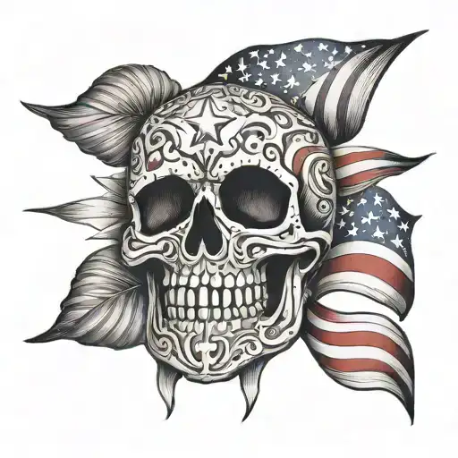 Blend Puerto Rican And American Symbols In An Abstract Tattoo Design