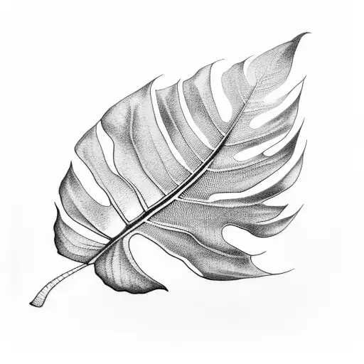 Sunset With Monstera