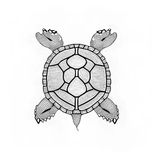 Turtle One Line Art