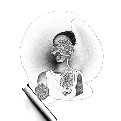 Black Woman In A Turbant Reading A Book