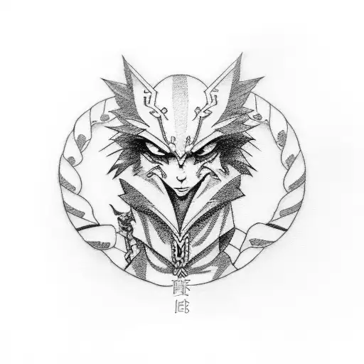 A Band With Anime Quote In Greek