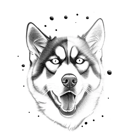 Husky With Himalayan Cat