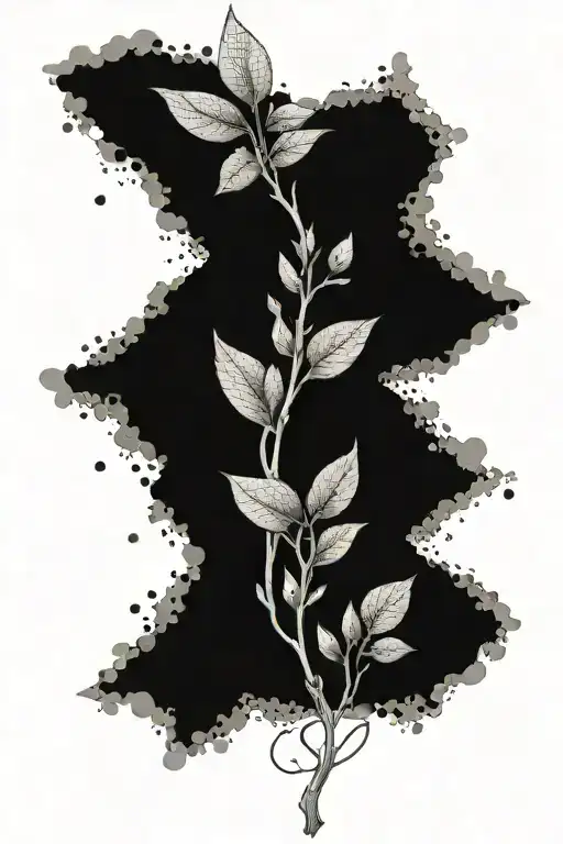 Nature Mosaic With The Chemical Symbol For Seratonin Incorporated