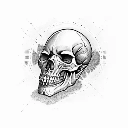 Simple Skull No Background