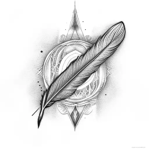Faith Written In Form Of A Feather