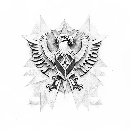 Eagle And Armenian Flag