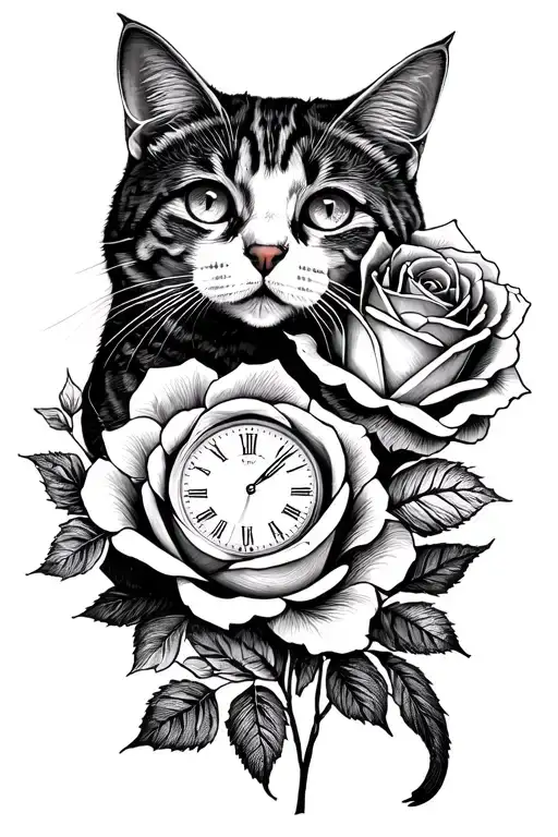 Dove Grabs Cat Rose Watch