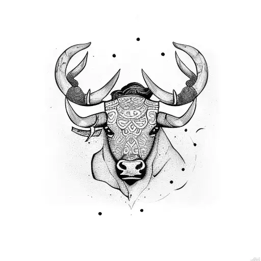 Black Bull On The Forearm