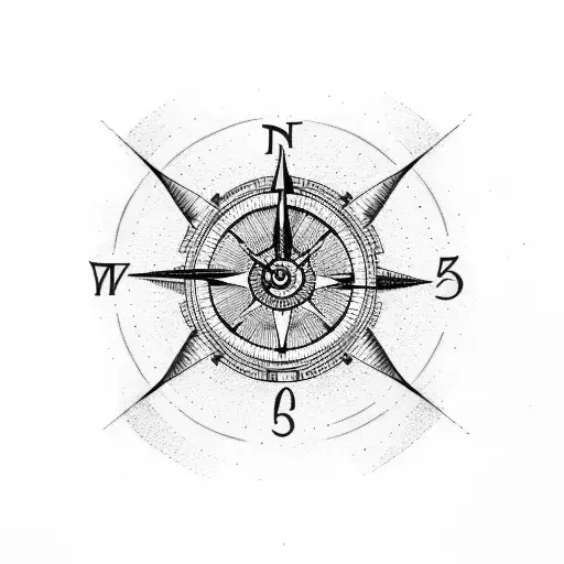 Clock With Compass