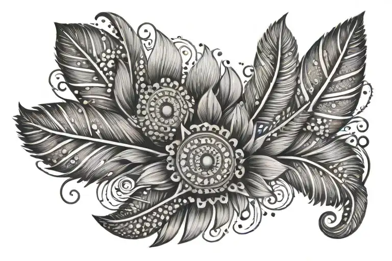 Burlesque Feather Fan