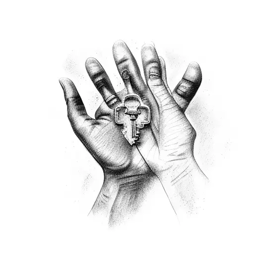 The Hand Of God Handing Me A Key Car