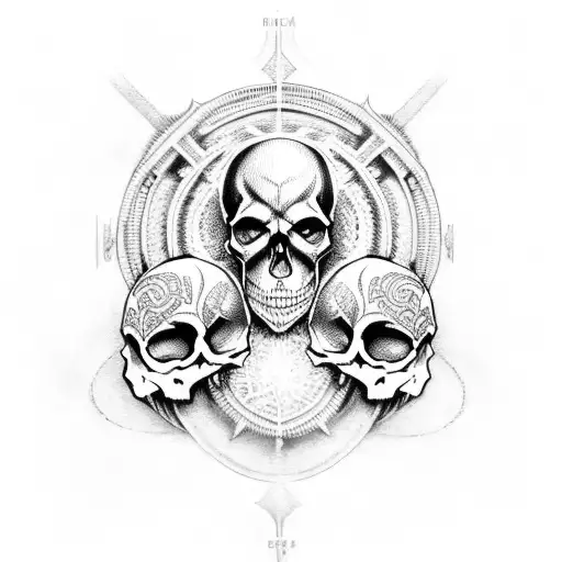 Skull With Odin Shield