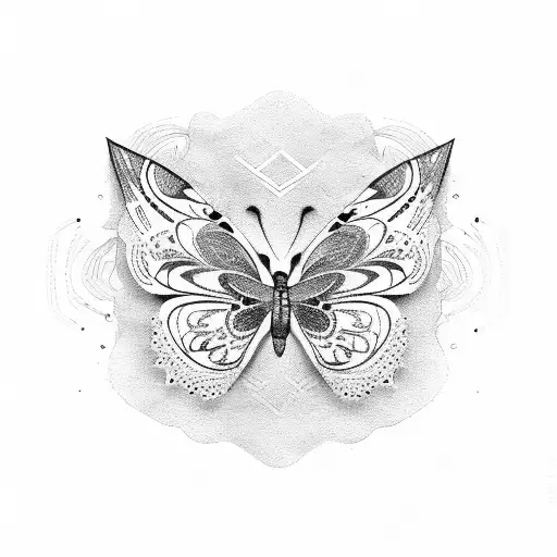 Butterfly With Cat Pattern