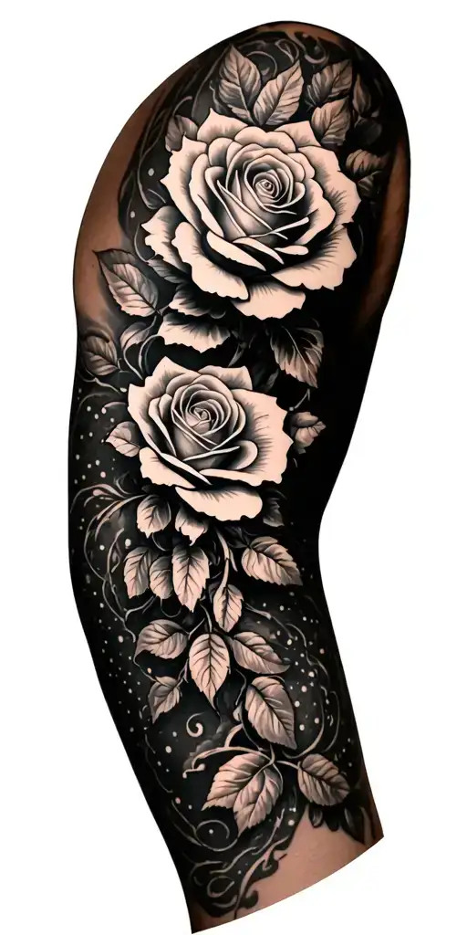 Roses Wrapped Around Arm
