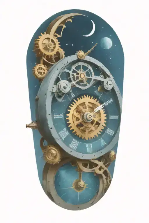 A Mechanical Clock With Intricate Astronomy