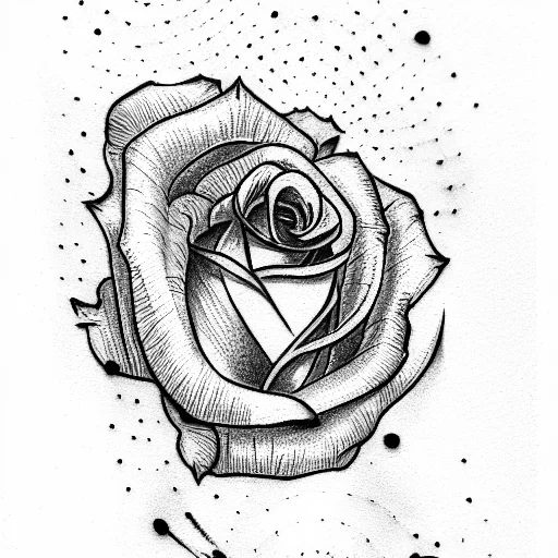 Belly Tattoo Of A Rose
