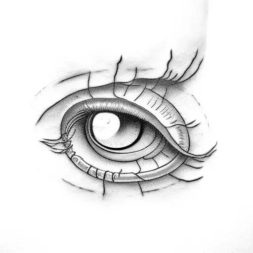 Pair Of Eyes In Pain