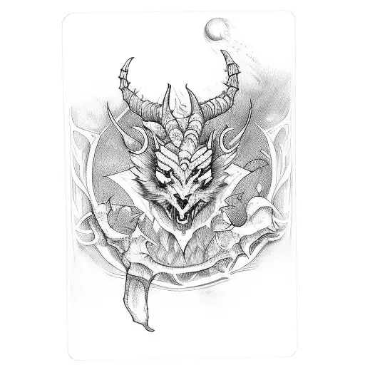 Carta Del Tarot Del Diablo En Mujer