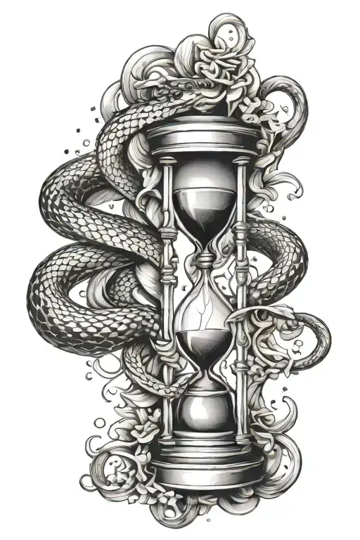 Snake And Hourglass And Power