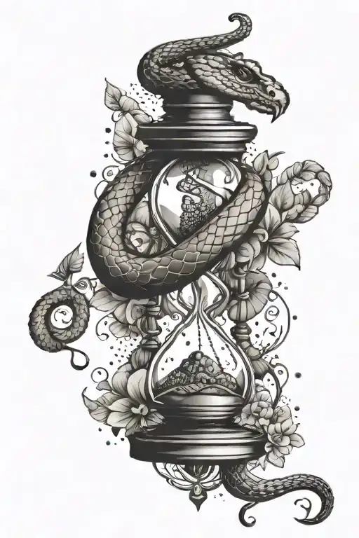 Snake And Hourglass And Power